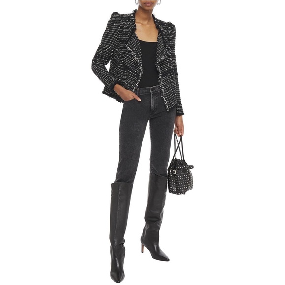 IRO Diana Tweed Blazer NWOT 36 - Picture 8 of 10